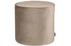 WOOOD B&eacute;žov&yacute; sametov&yacute; taburet Norma 46 cm