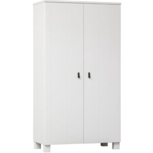 WOOOD B&iacute;l&aacute; dřevěn&aacute; &scaron;atn&iacute; skř&iacute;ň Juno 202 cm