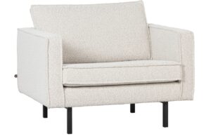 WOOOD B&iacute;l&eacute; l&aacute;tkov&eacute; křeslo Raden