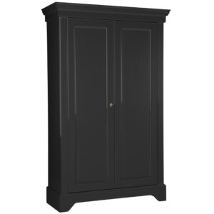 WOOOD Čern&aacute; dřevěn&aacute; &scaron;atn&iacute; skř&iacute;ň Bella 118 x 47 cm