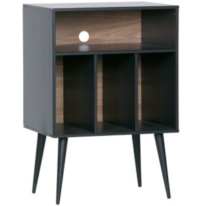 WOOOD Čern&aacute; masivn&iacute; komoda Arthur 60 x 44 cm