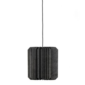 WOOOD Čern&eacute; pap&iacute;rov&eacute; z&aacute;věsn&eacute; světlo Pylon II. 44 cm