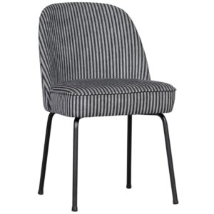 WOOOD Černo-&scaron;ed&aacute; čalouněn&aacute; j&iacute;deln&iacute; židle Verve