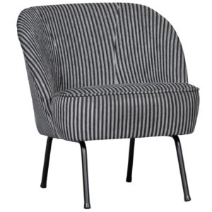 WOOOD Černo-&scaron;ed&eacute; čalouněn&eacute; křeslo Verve