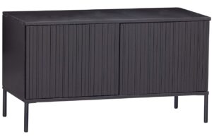 WOOOD Čern&yacute; borovicov&yacute; TV stolek Gravia 100 x 44 cm