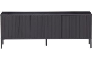 WOOOD Čern&yacute; borovicov&yacute; TV stolek Gravia 150 x 44 cm