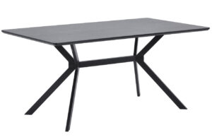 WOOOD Čern&yacute; dřevěn&yacute; j&iacute;deln&iacute; stůl Arisa 160 x 90 cm