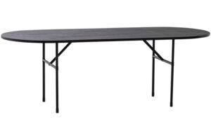 WOOOD Čern&yacute; dubov&yacute; j&iacute;deln&iacute; stůl Arthur 220 x 90 cm