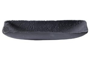 WOOOD Čern&yacute; kovov&yacute; podnos Mathias 43 x 21 cm