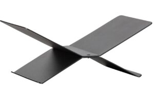 WOOOD Čern&yacute; kovov&yacute; stojan na knihy Giona 12 x 29 cm