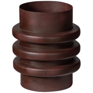 WOOOD Červenohněd&yacute; kovov&yacute; květin&aacute;č Linam &Oslash; 26 cm