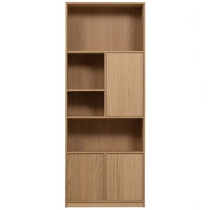WOOOD Dubov&aacute; modul&aacute;rn&iacute; knihovna Noaha 199 x 77 cm
