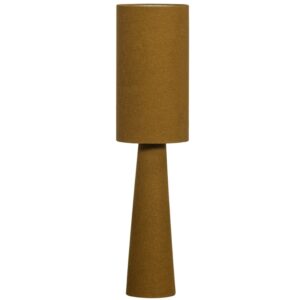 WOOOD Hněd&aacute; boucl&eacute; stojac&iacute; lampa Lofa 90 cm