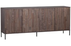 WOOOD Hněd&aacute; dřevěn&aacute; komoda Gravia 200 x 44 cm