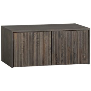 WOOOD Hněd&aacute; dřevěn&aacute; lavice s &uacute;ložn&yacute;m prostorem Gravia 88 x 50 cm