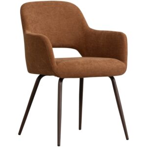 WOOOD Hněd&aacute; j&iacute;deln&iacute; židle Ginny