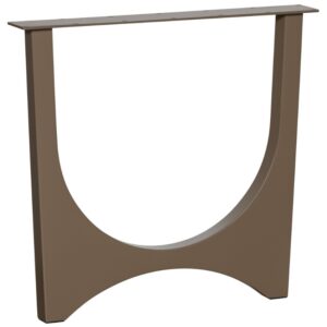 WOOOD Hněd&aacute; kovov&aacute; stolov&aacute; podnož Zaandam 79 x 10 cm