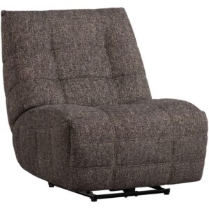 WOOOD Hnědo&scaron;ed&eacute; polohovac&iacute; křeslo Hein