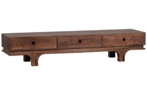 WOOOD Hněd&yacute; dřevěn&yacute; TV stolek Esta 180 x 45 cm