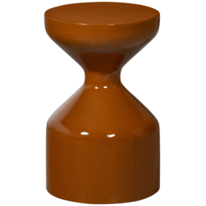 WOOOD Hněd&yacute; kovov&yacute; odkl&aacute;dac&iacute; stolek Floyd 30 cm