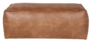 WOOOD Koňakově hněd&yacute; koženkov&yacute; taburet Bearny