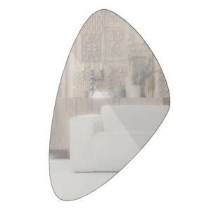 WOOOD Kovov&eacute; čern&eacute; z&aacute;věsn&eacute; zrcadlo Seward 47 x 81 cm