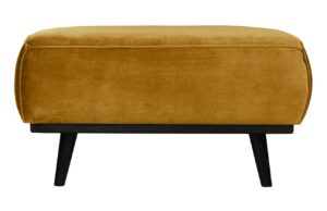 WOOOD Medově žlut&aacute; sametov&aacute; podnožka Twilight