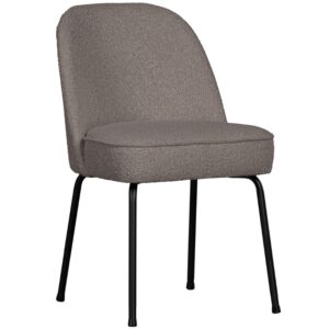 WOOOD Nug&aacute;tově hněd&aacute; boucl&eacute; j&iacute;deln&iacute; židle Tergi