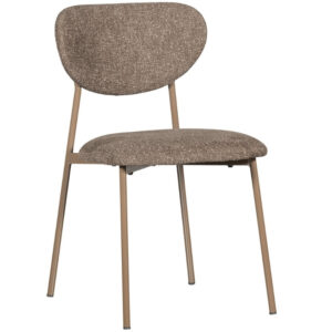 WOOOD P&iacute;skově hněd&aacute; čalouněn&aacute; j&iacute;deln&iacute; židle Velan