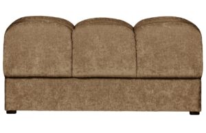 WOOOD P&iacute;skově hněd&aacute; čalouněn&aacute; podnožka Restella 82 x 61 cm