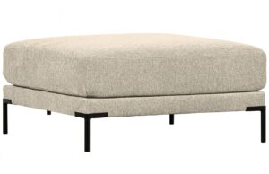 WOOOD P&iacute;skově hněd&aacute; l&aacute;tkov&aacute; podnožka Coulee 100 x 100 cm