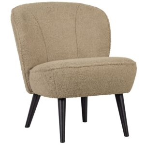 WOOOD P&iacute;skově hněd&eacute; l&aacute;tkov&eacute; křeslo Norma