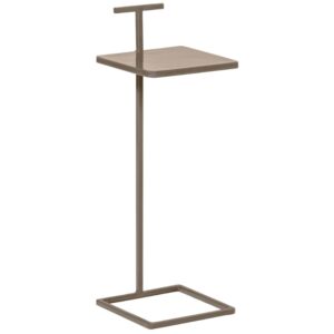 WOOOD P&iacute;skově hněd&yacute; kovov&yacute; odkl&aacute;dac&iacute; stolek Toste 22 x 22 cm