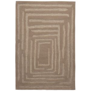 WOOOD P&iacute;skově hněd&yacute; vlněn&yacute; koberec Aliera 170 x 240 cm