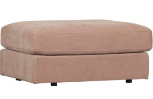 WOOOD Růžov&aacute; l&aacute;tkov&aacute; podnožka Flaireen 90 x 98 cm