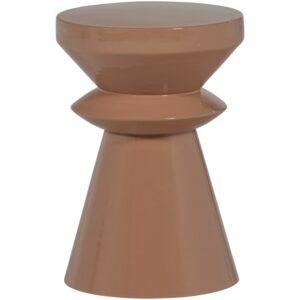 WOOOD Růžov&yacute; kovov&yacute; odkl&aacute;dac&iacute; stolek Fedde 30 cm