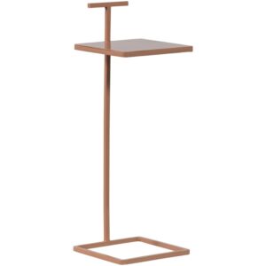 WOOOD Růžov&yacute; kovov&yacute; odkl&aacute;dac&iacute; stolek Toste 22 x 22 cm