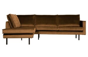 WOOOD Sametov&aacute; rohov&aacute; pohovka Raden 266 cm