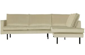 WOOOD Sametov&aacute; rohov&aacute; pohovka Raden 266 cm