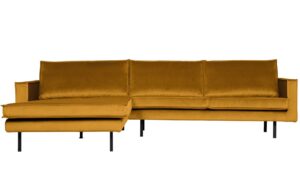 WOOOD Sametov&aacute; rohov&aacute; pohovka Raden 300 cm