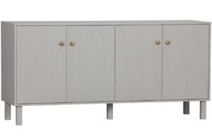 WOOOD &Scaron;ed&aacute; borovicov&aacute; komoda Madine 160 x 46 cm