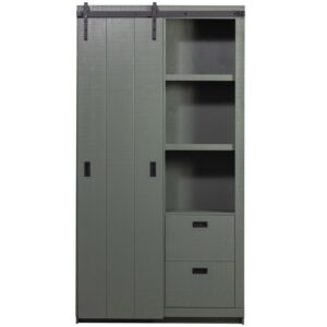 WOOOD &Scaron;ed&aacute; borovicov&aacute; skř&iacute;ň Juno 230 x 122 cm