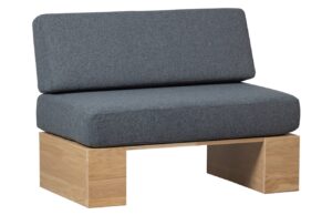 WOOOD &Scaron;ed&aacute; čalouněn&aacute; j&iacute;deln&iacute; lavice Florence 100 cm