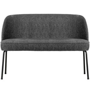 WOOOD &Scaron;ed&aacute; sametov&aacute; lavice Tergi 120 cm