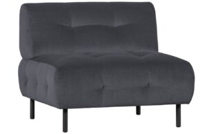 WOOOD &Scaron;ed&eacute; sametov&eacute; křeslo Doyle