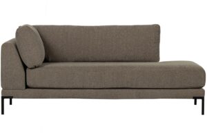 WOOOD &Scaron;edo hněd&aacute; l&aacute;tkov&aacute; leno&scaron;ka Coulee 200 cm