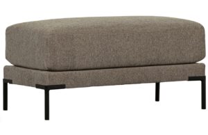 WOOOD &Scaron;edo hněd&aacute; l&aacute;tkov&aacute; podnožka Coulee 100 x 50 cm