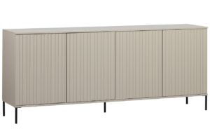 WOOOD &Scaron;edob&eacute;žov&aacute; dřevěn&aacute; komoda Gravia 200 x 44 cm