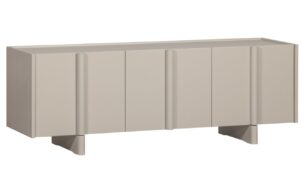 WOOOD &Scaron;edob&eacute;žov&yacute; dřevěn&yacute; TV stolek Basu 152 x 46 cm