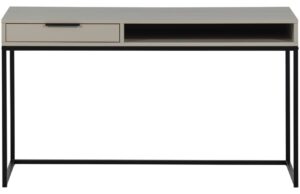 WOOOD &Scaron;edob&eacute;žov&yacute; dřevěn&yacute; pracovn&iacute; stůl Nore 130 x 58 cm